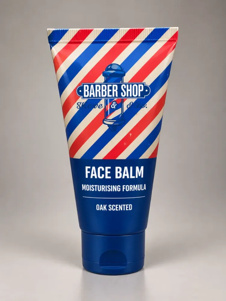 Baume visage Barber Shop formule hydratante parfum chêne 75 ml