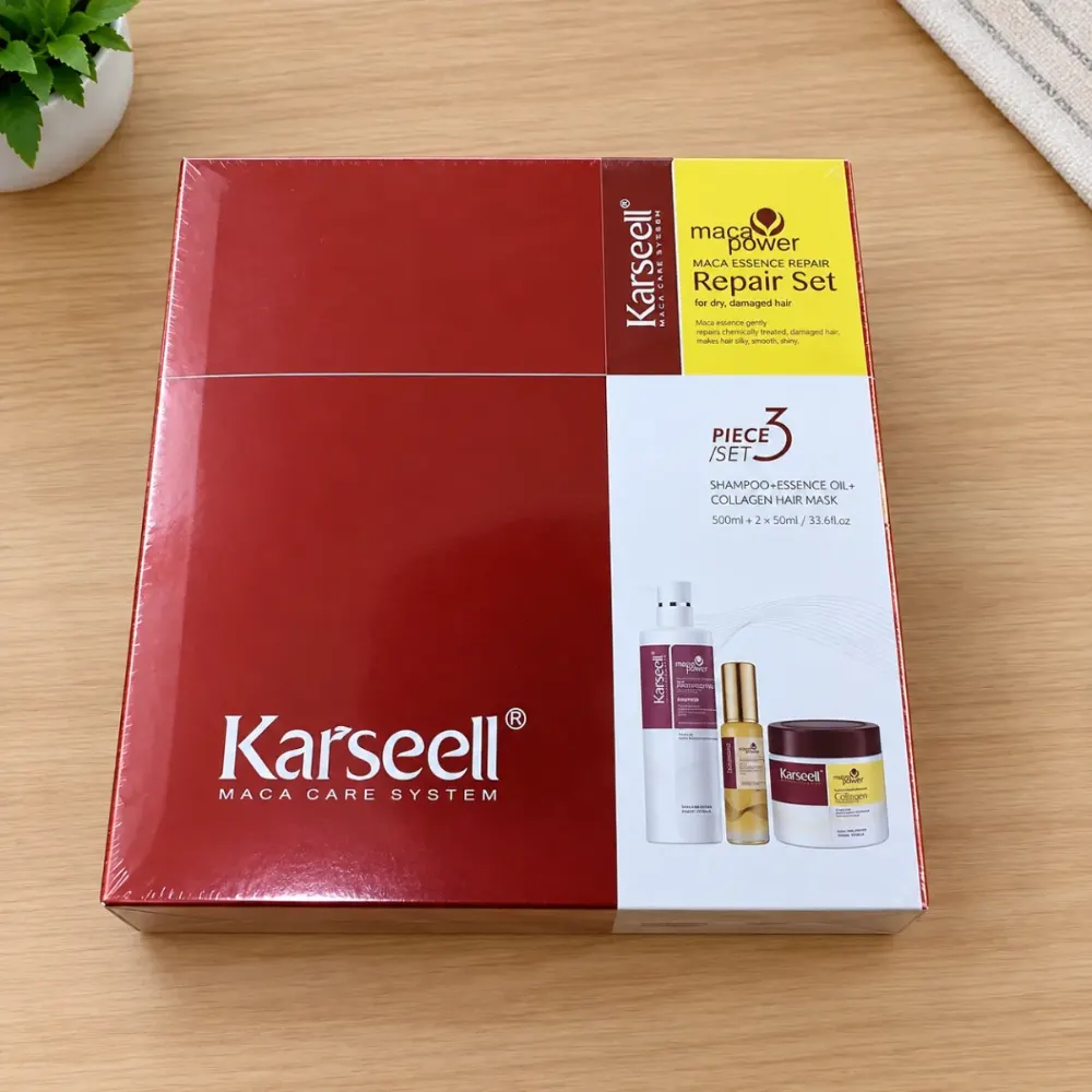 Coffret Karseell Maca Power Repair Set 3 Pièces - Shampoing Masque Huile