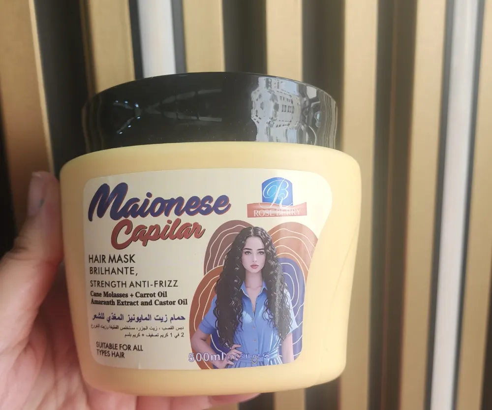 Masque Capillaire Rose Berry Maionese Capilar Anti-Frisottis 800ml