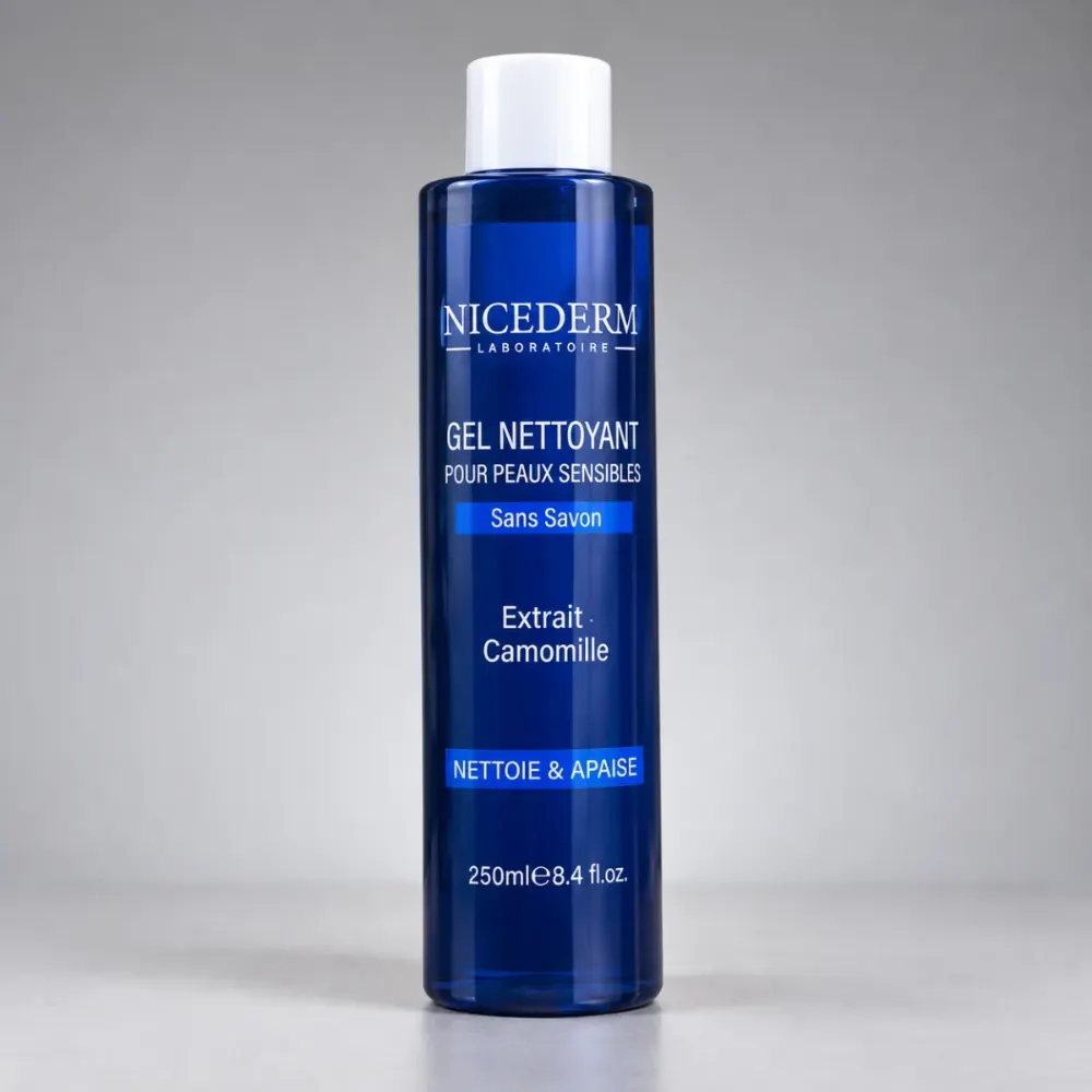 Gel Nettoyant Peaux Sensibles Nicederm - Camomille Sans Savon 250 ml