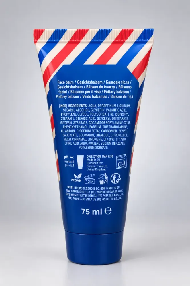 Baume visage Barber Shop formule hydratante parfum chêne 75 ml