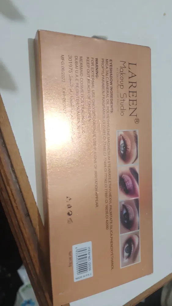 Palette de fards à paupières LAREEN Makeup Studio 40 couleurs