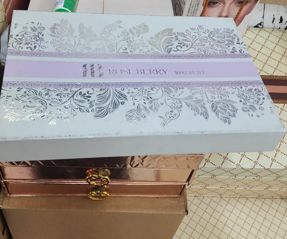 Coffret Maquillage Rose Berry Make Up Set Palettes et Rouges à Lèvres