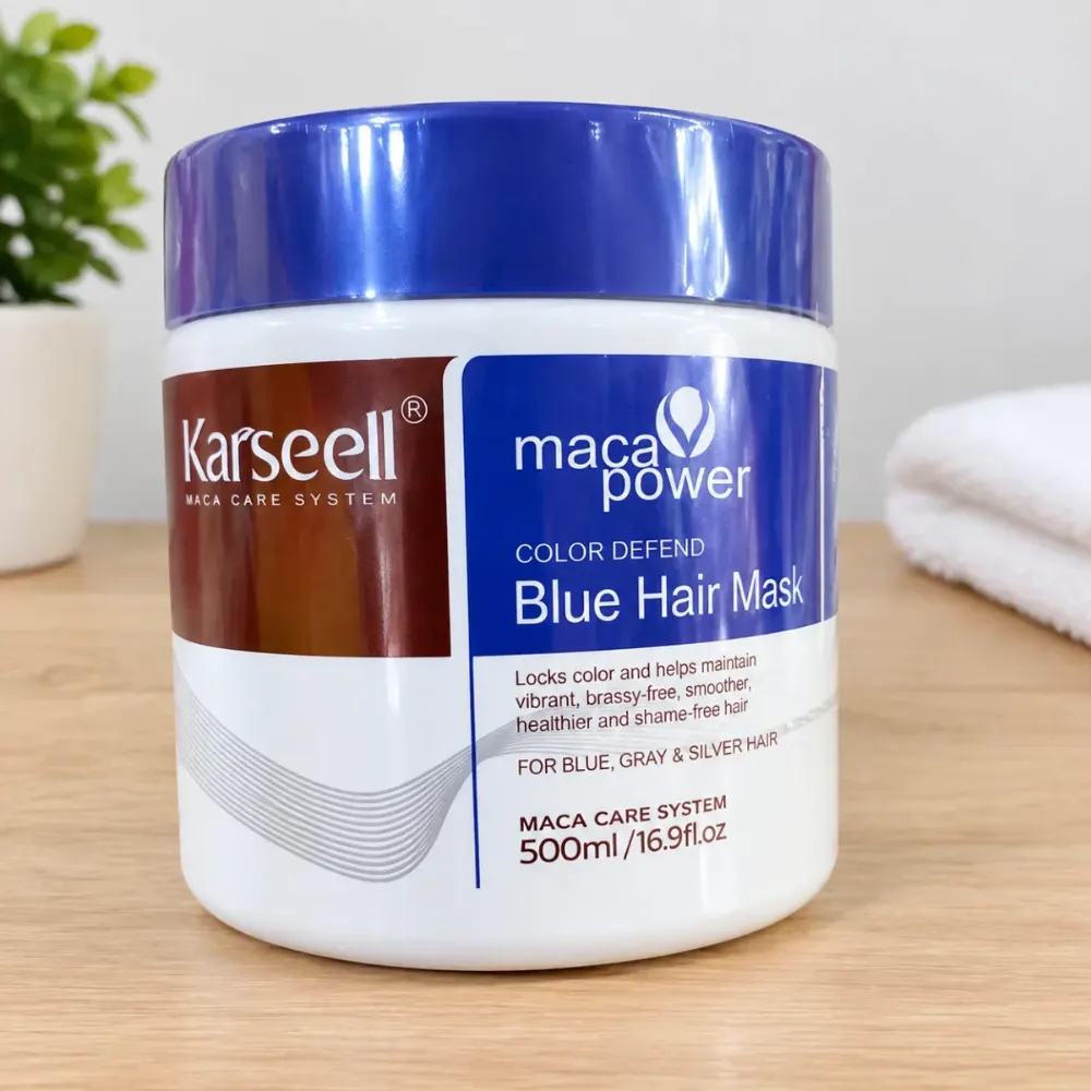 Masque Capillaire Pigmenté Bleu Karseell Maca Power 500ml